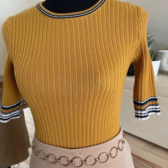 MUSTARD RETRO KNIT - Picture 3 of 5